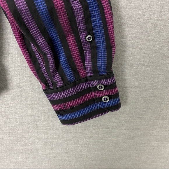 Robert Graham Classic Fit Shirt Mens XL Cotton Button Down Contrast Collar Cuffs - Picture 6 of 12